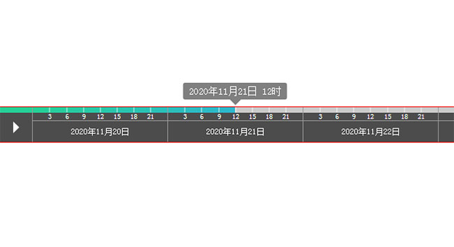 jQuery日期時間軸進度條播放