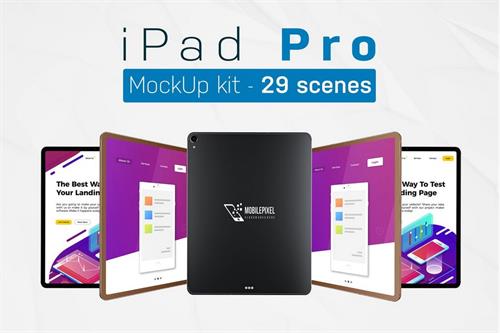 iPad樣機模型（PSD以及PNG文件）