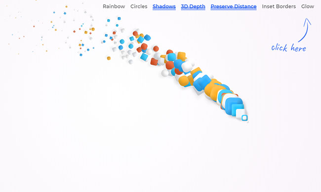 HTML5 SVG彩色運動軌跡動畫特效